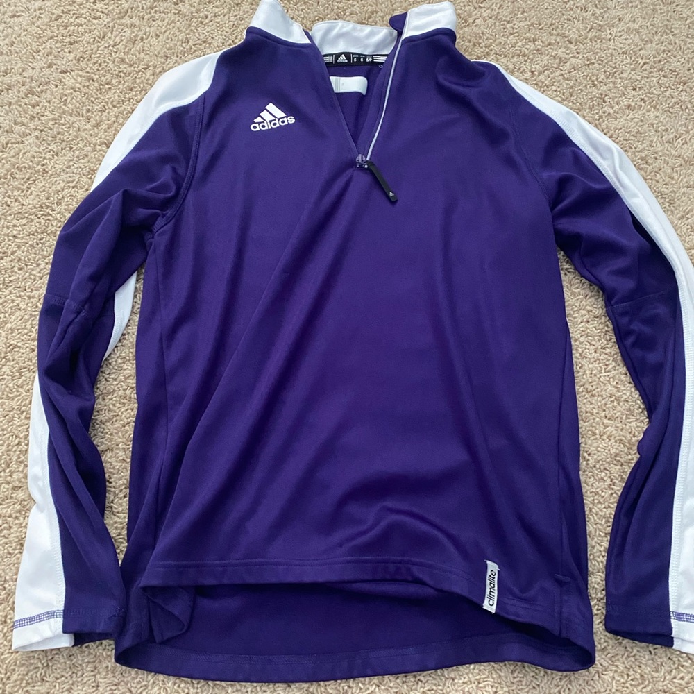 Adidas purple quarter zip size Men’s S